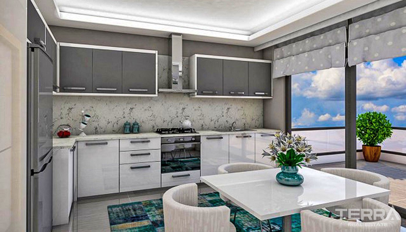 Appartements Modernes à 800 m de la Mer à Antalya Avenue d'Işıklar - 34657