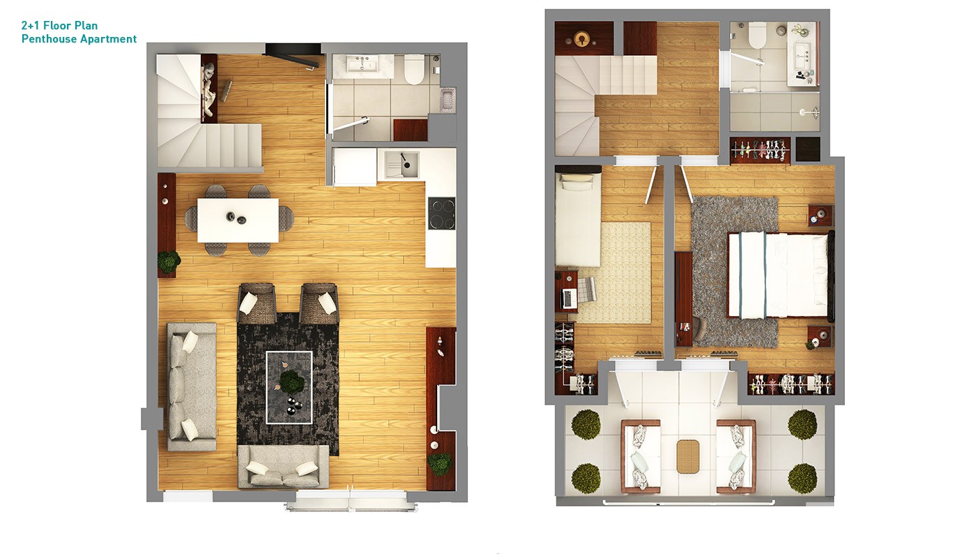 Advanced Apartments with Smart Home System in Antalya Kundu - 34787
