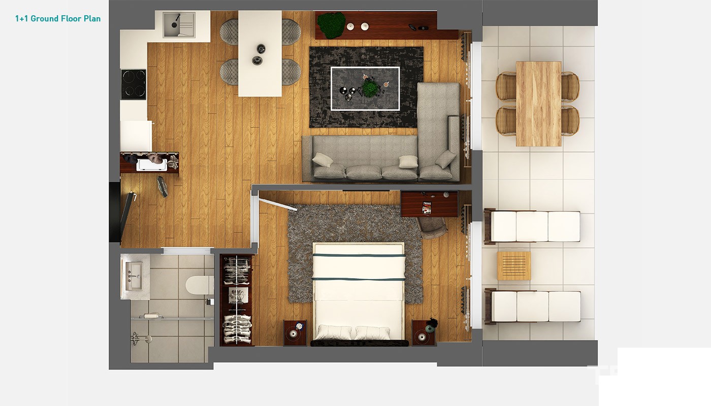 Advanced Apartments with Smart Home System in Antalya Kundu - 34789