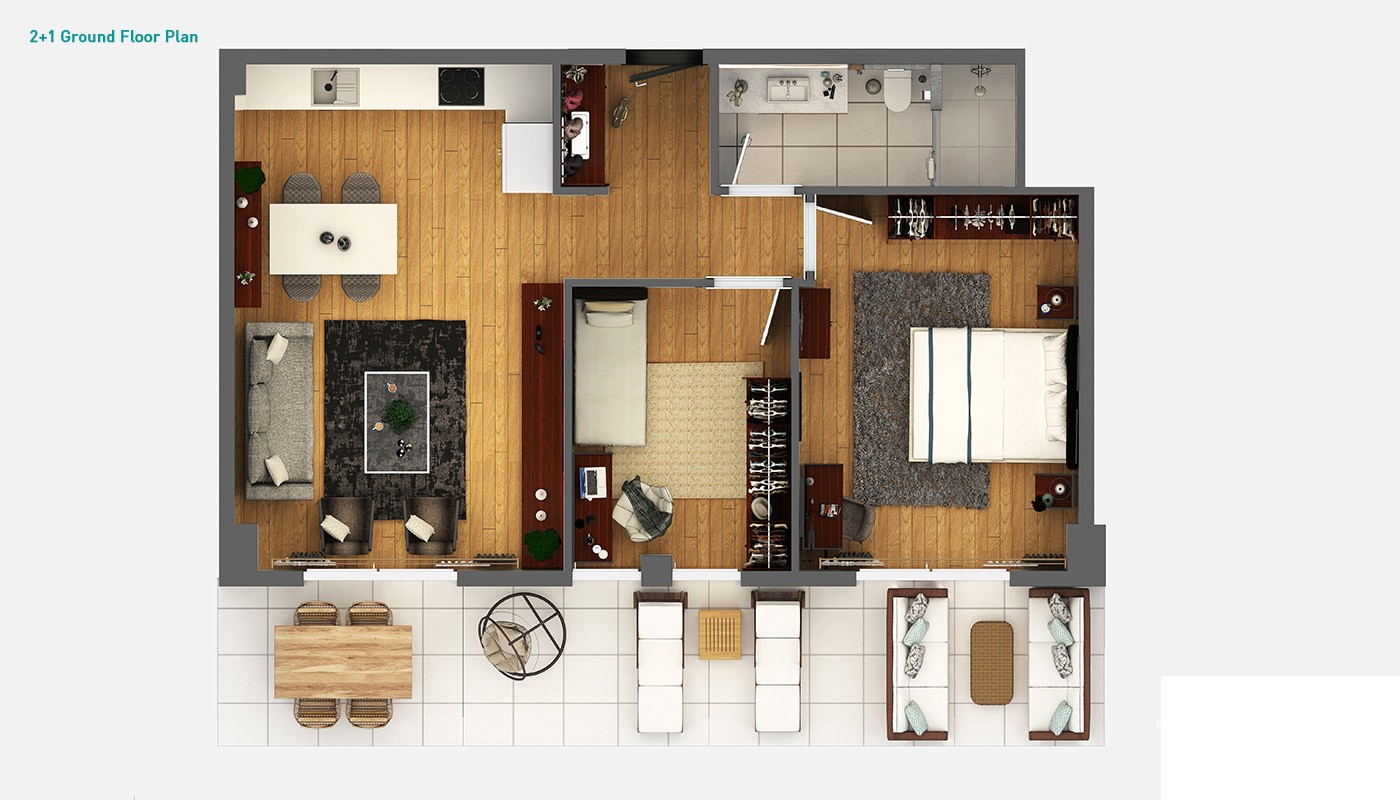 Advanced Apartments with Smart Home System in Antalya Kundu - 34793