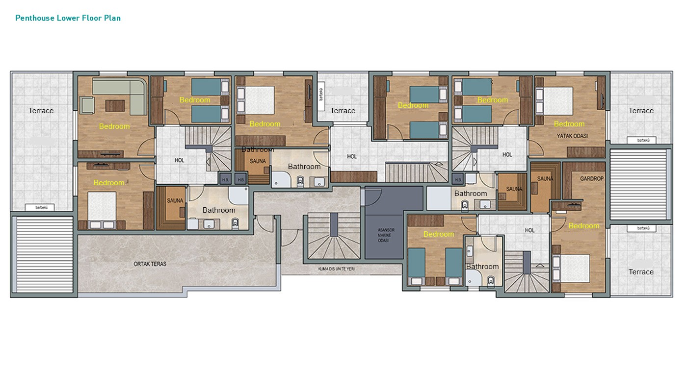 Comfortable Apartments with Rich Facilities in Antalya Konyaaltı - 34801
