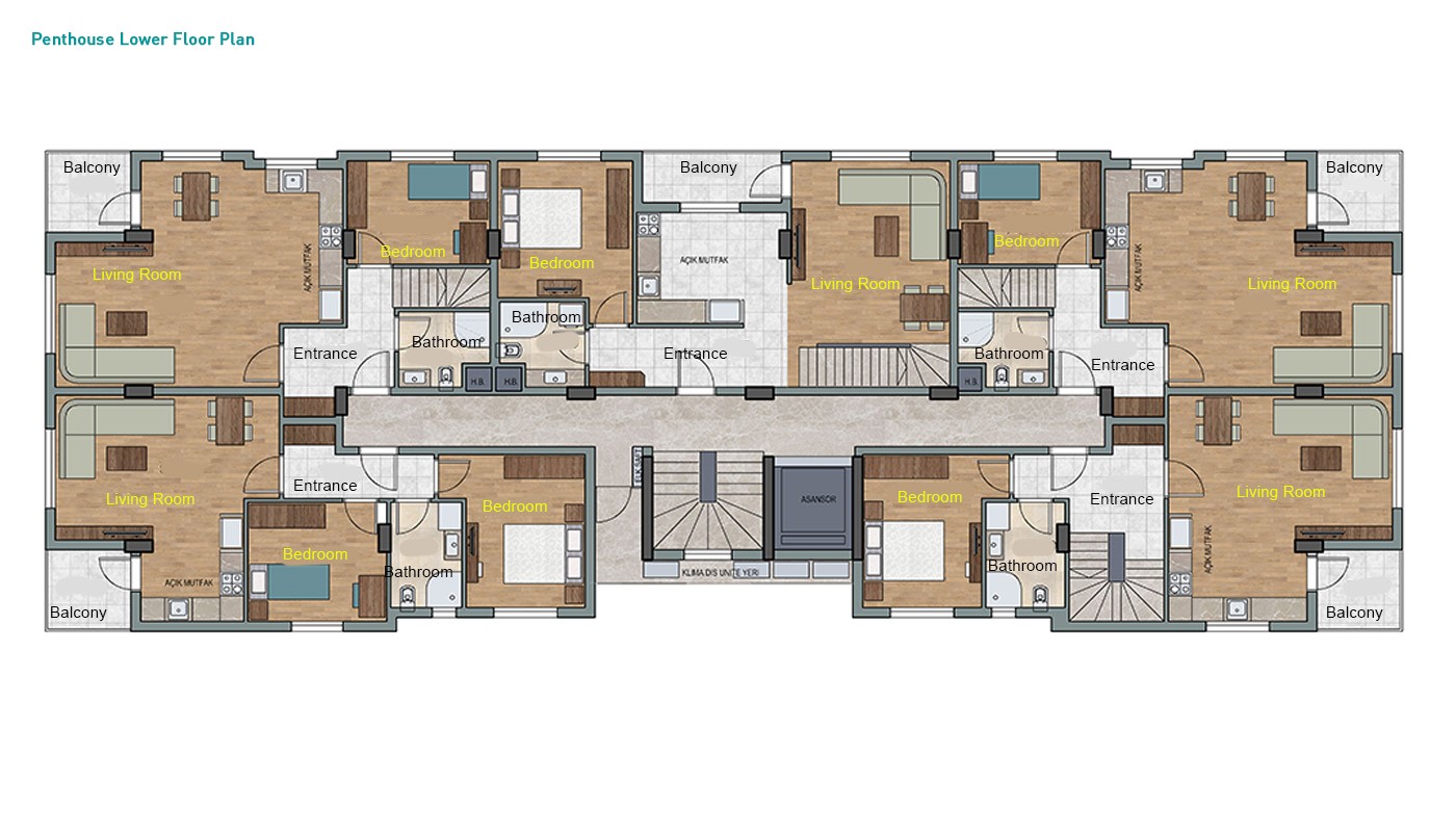 Comfortable Apartments with Rich Facilities in Antalya Konyaaltı - 34803