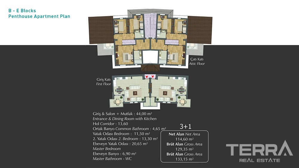 Appartements d’Exception à Taşyaka Fethiye Proches des Commerces - 35129
