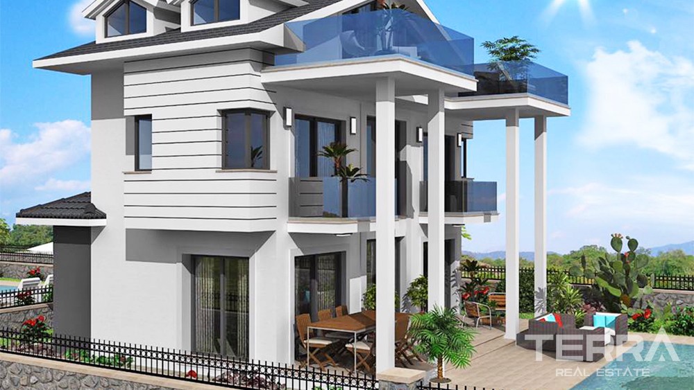 New Villa with Spacious Interiors and Private Pool in Fethiye Ovacık - 35132