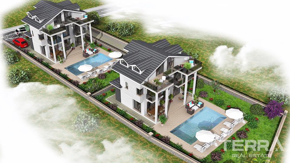 New Villa with Spacious Interiors and Private Pool in Fethiye Ovacık - 35133