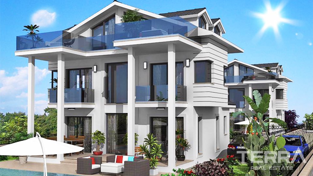New Villa with Spacious Interiors and Private Pool in Fethiye Ovacık - 35137