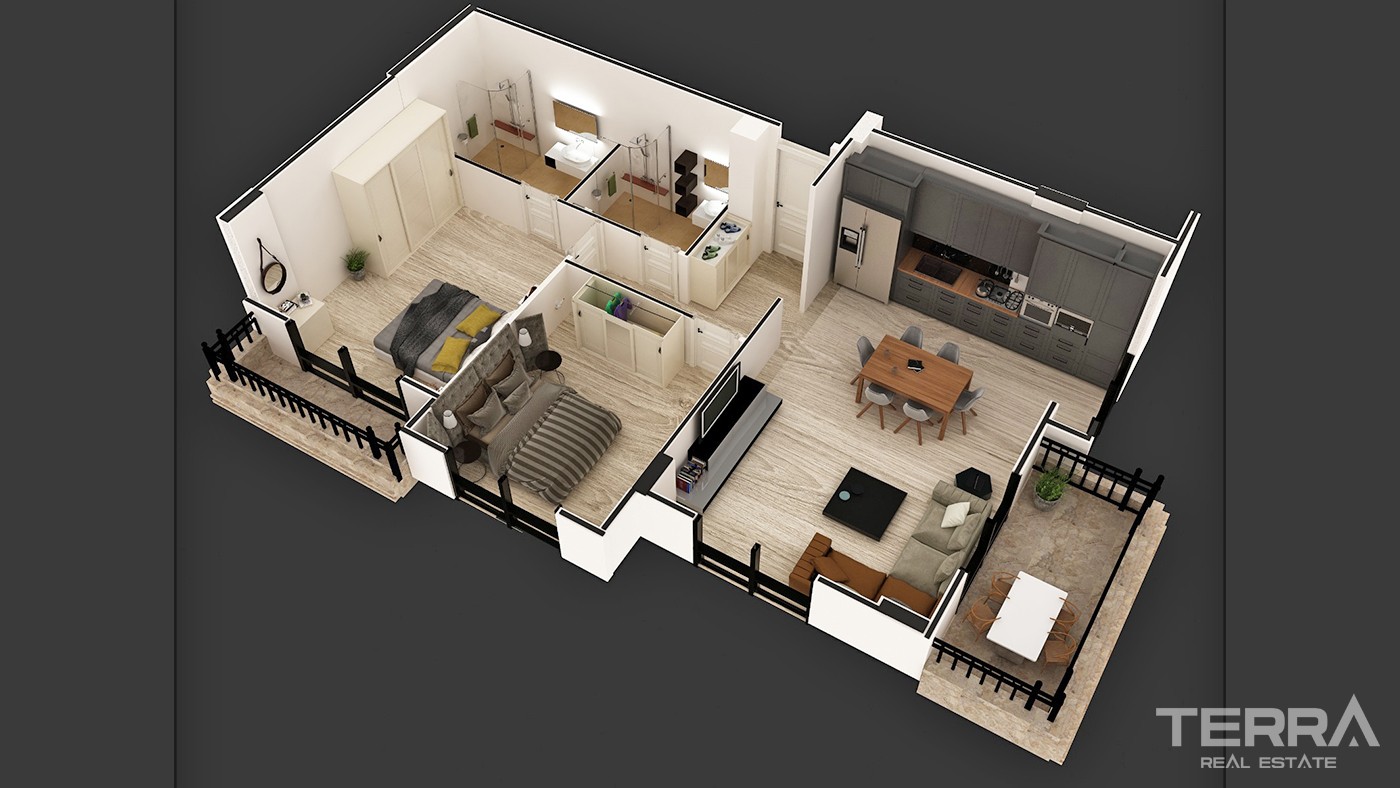 Modern Apartments Close to Various Amenities in Mahmutlar Alanya - 35289