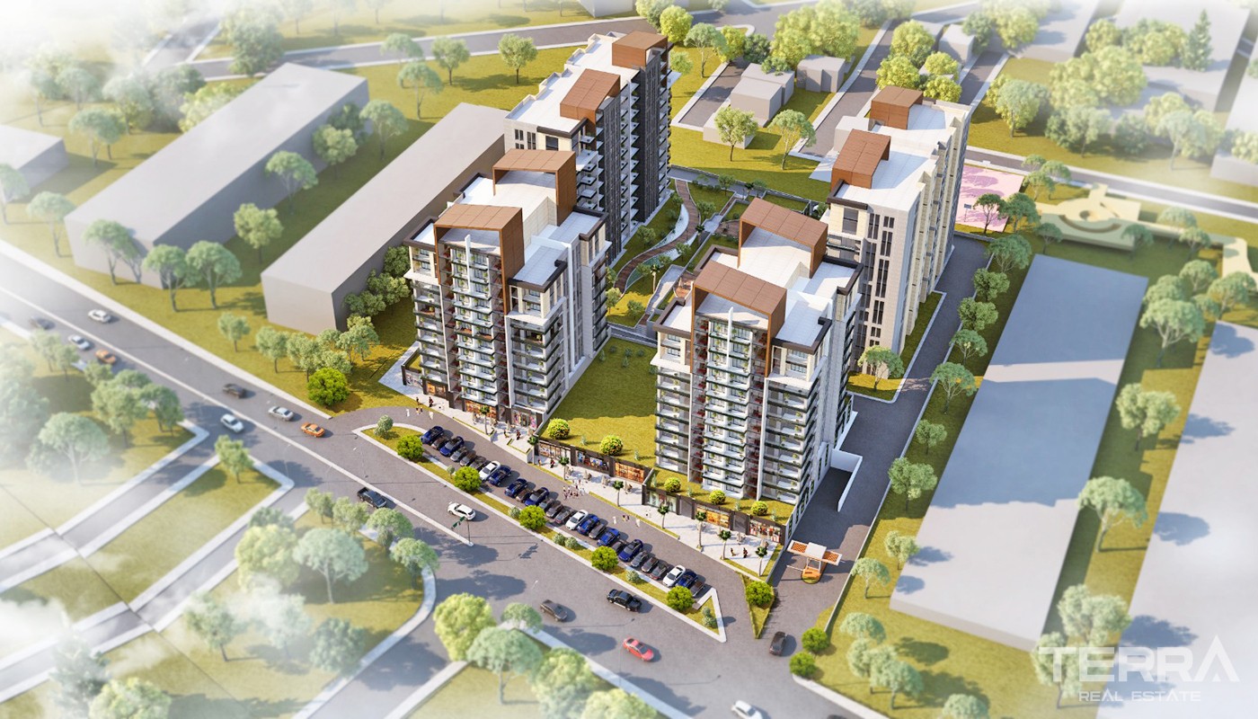 Istanbul Appartements à Vendre Dans Un Emplacement Privilégié à Bağcıl - 35390