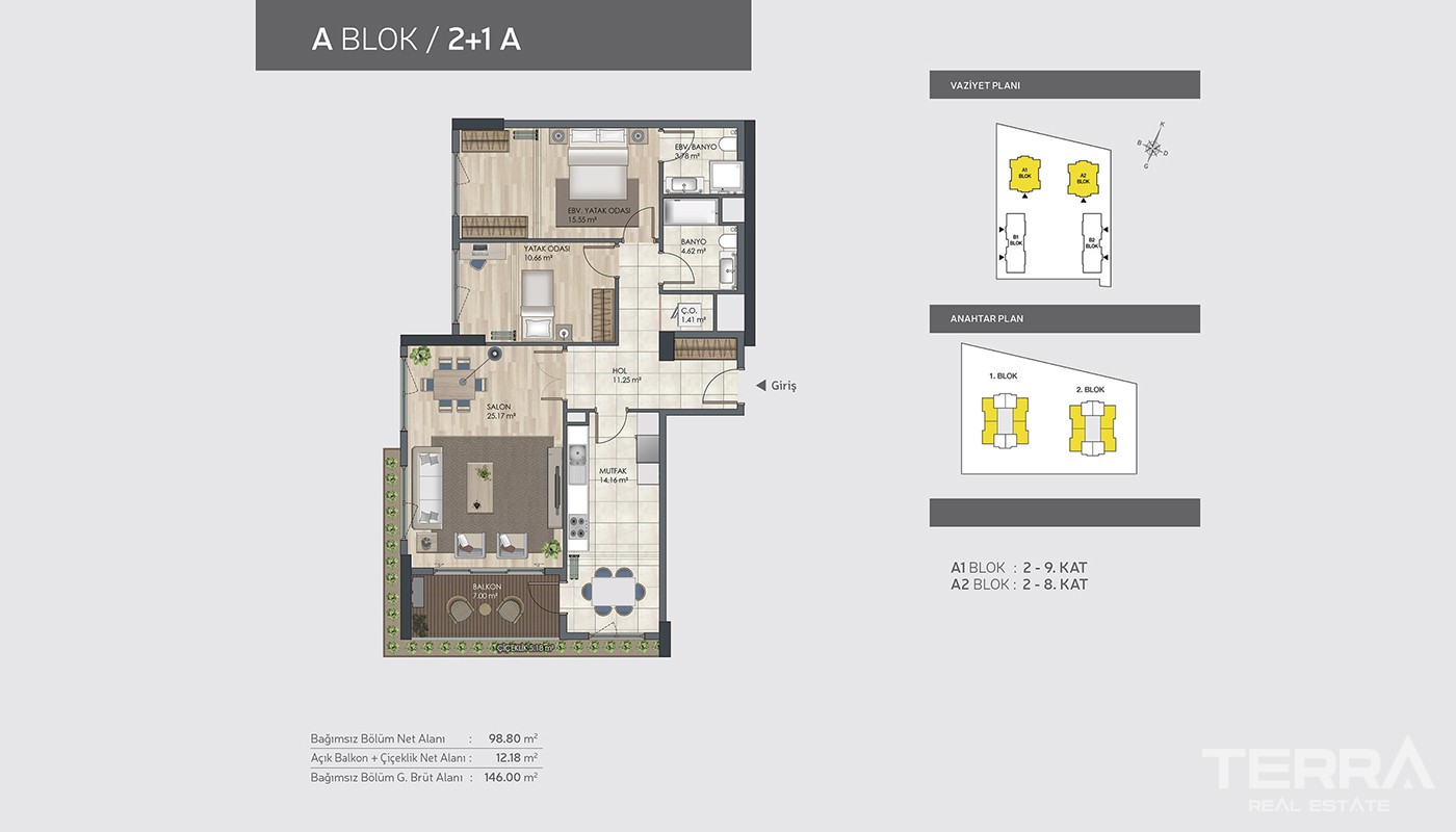 Istanbul Appartements à Vendre Dans Un Emplacement Privilégié à Bağcıl - 35405