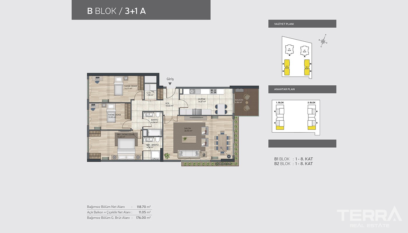 Istanbul Appartements à Vendre Dans Un Emplacement Privilégié à Bağcıl - 35412