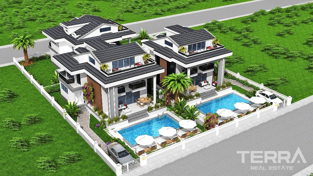 Maison Luxueuse Avec Piscine Privée à Vendre à Fethiye Çaliş - 35613
