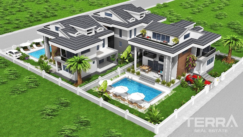 Maison Luxueuse Avec Piscine Privée à Vendre à Fethiye Çaliş - 35615