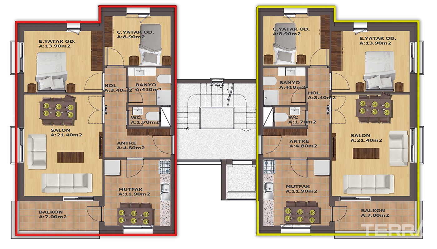 Budget Flats in Antalya Kepez Located 9 km from Antalya Airport - 35653