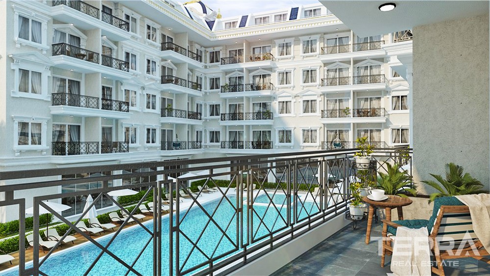 Affordable Apartments in The Complex With Rich Facilities in Alanya - 35712