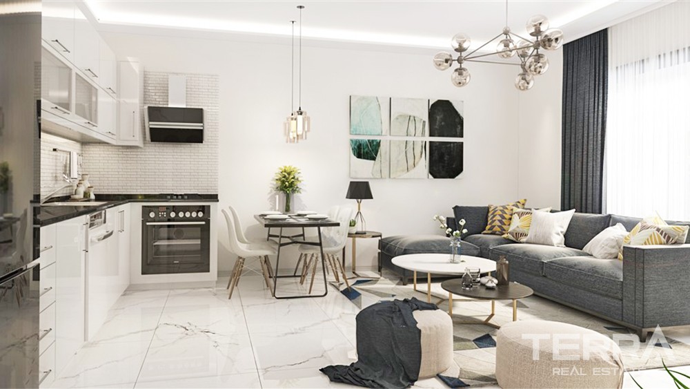 Affordable Apartments in The Complex With Rich Facilities in Alanya - 35720