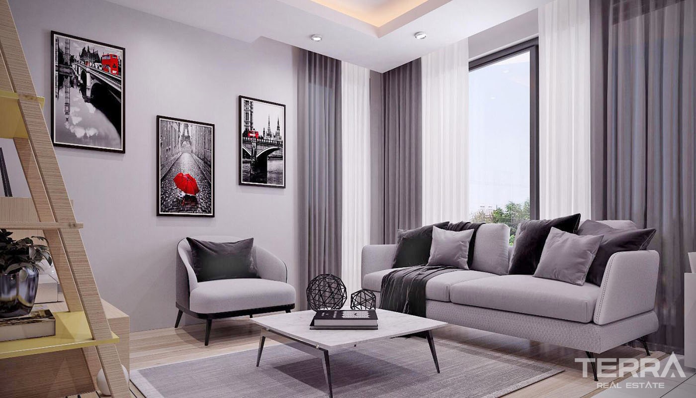 Budget Flats in Konyaaltı Antalya Located in a Modern Complex - 36114