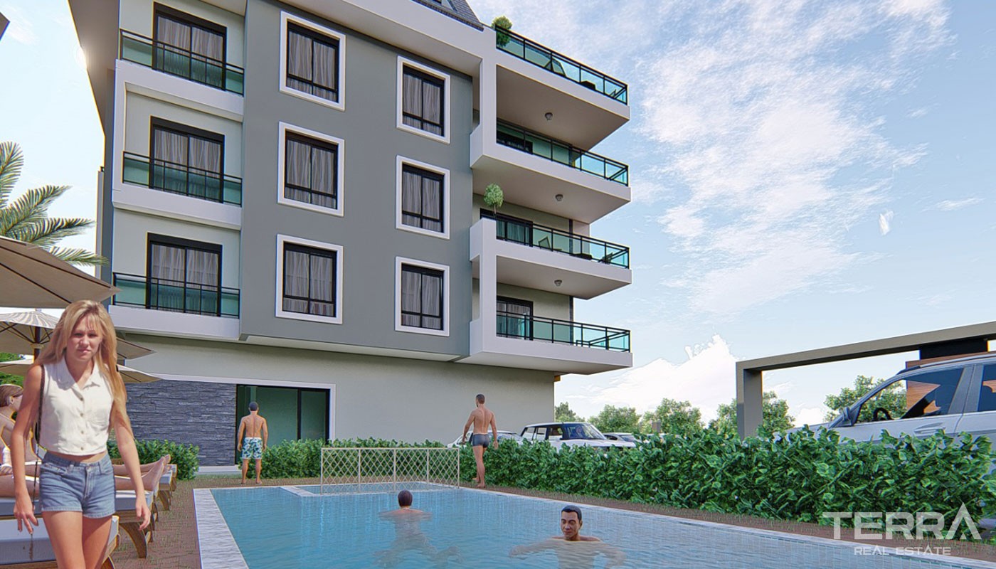 New Family Apartments at Bargain Prices in Alanya Cikcilli - 36659