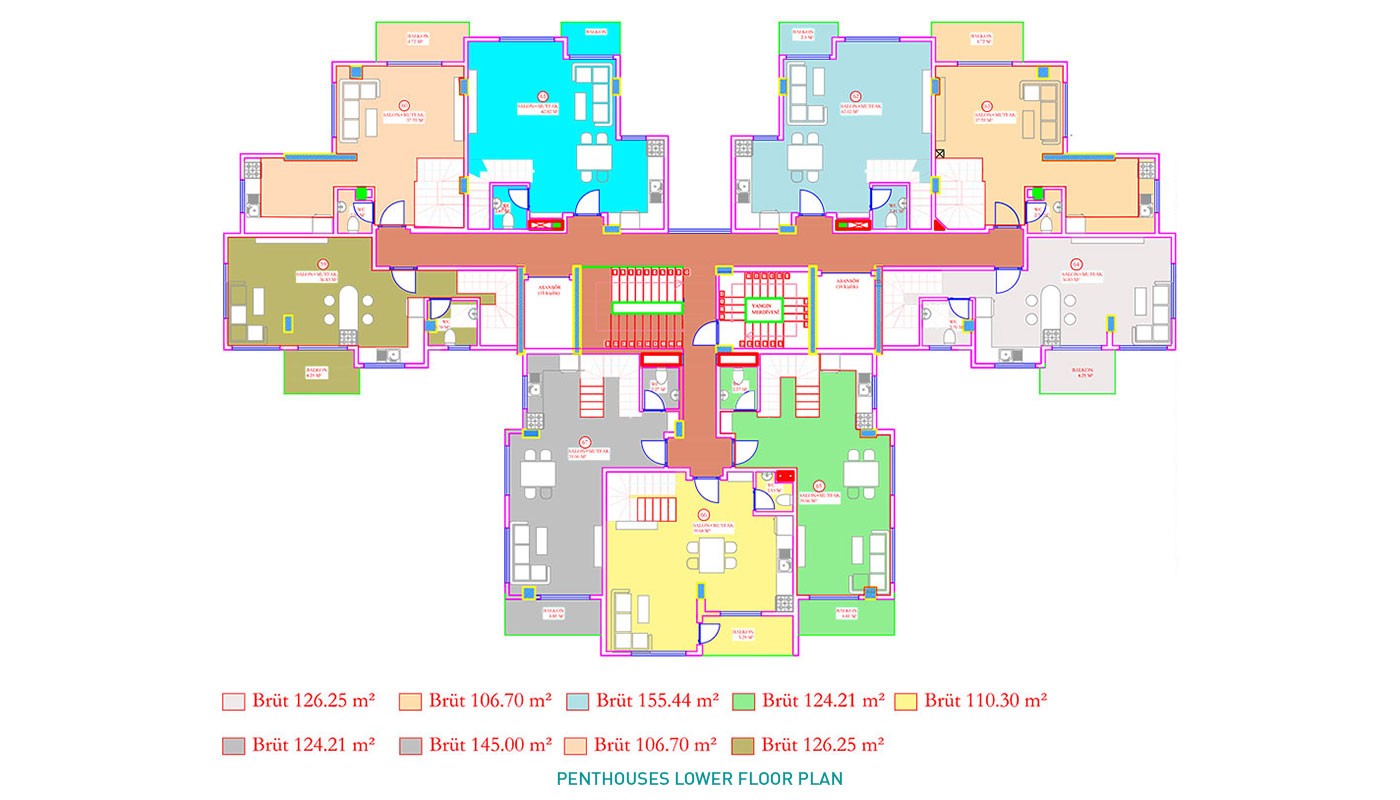 Centrally Located Apartments in New Luxury Residence in Alanya - 36677