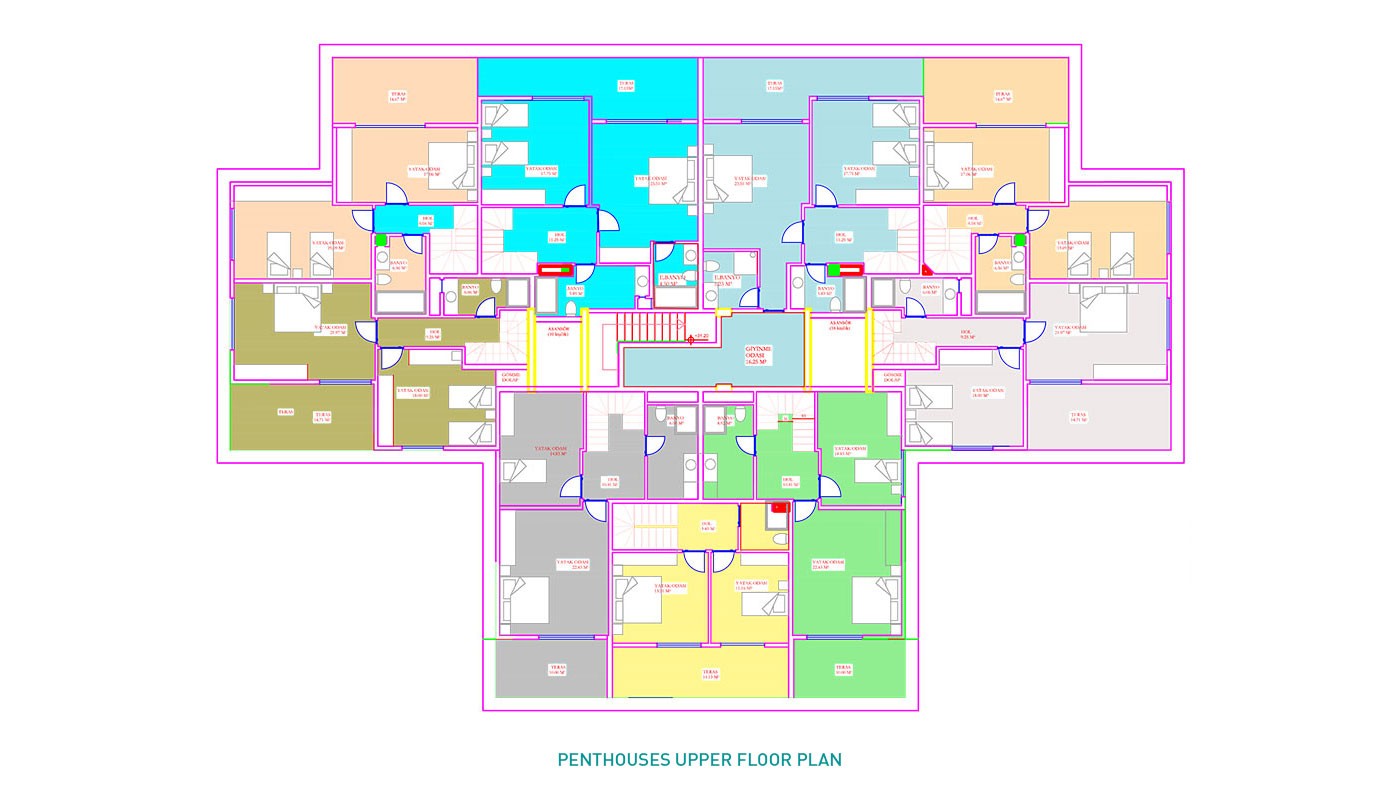 Centrally Located Apartments in New Luxury Residence in Alanya - 36680