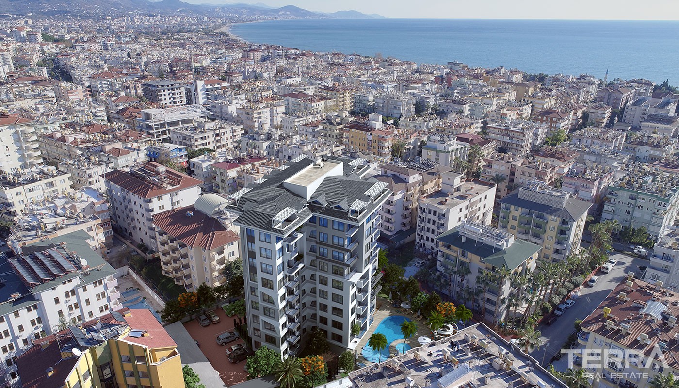 Centrally Located Apartments in New Luxury Residence in Alanya - 36686