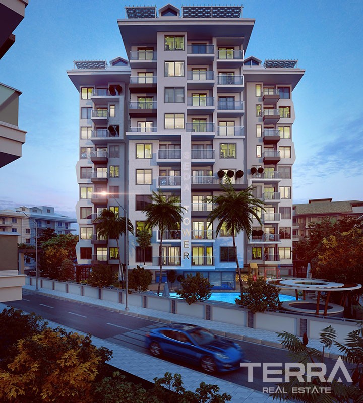Centrally Located Apartments in New Luxury Residence in Alanya - 36688