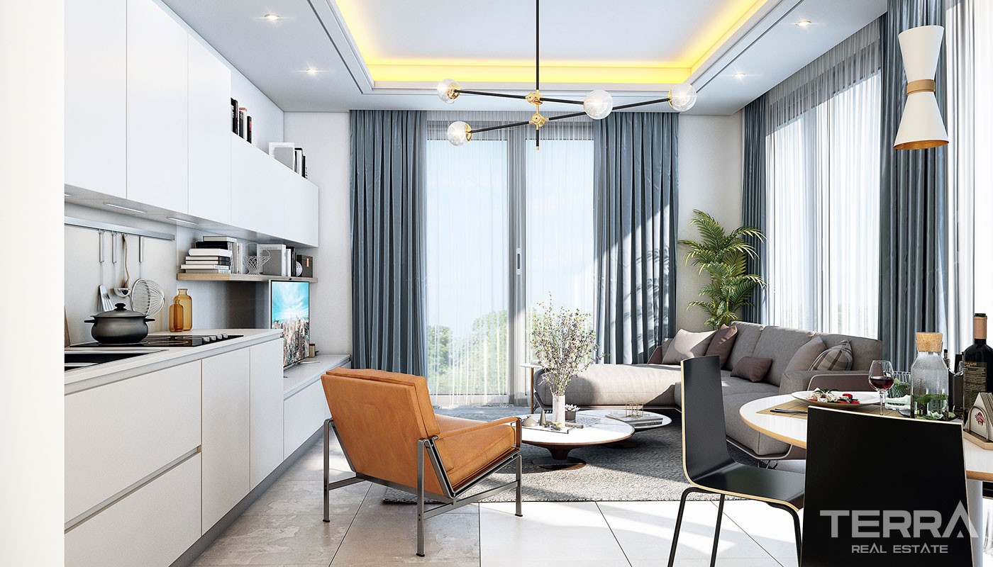 Centrally Located Apartments in New Luxury Residence in Alanya - 36689