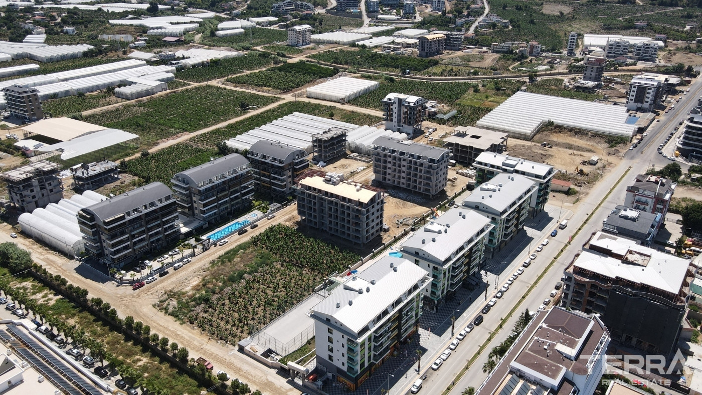 Modern Apartments in a Stunning Residence Only 100 m to Kargıcak Beach - 99885