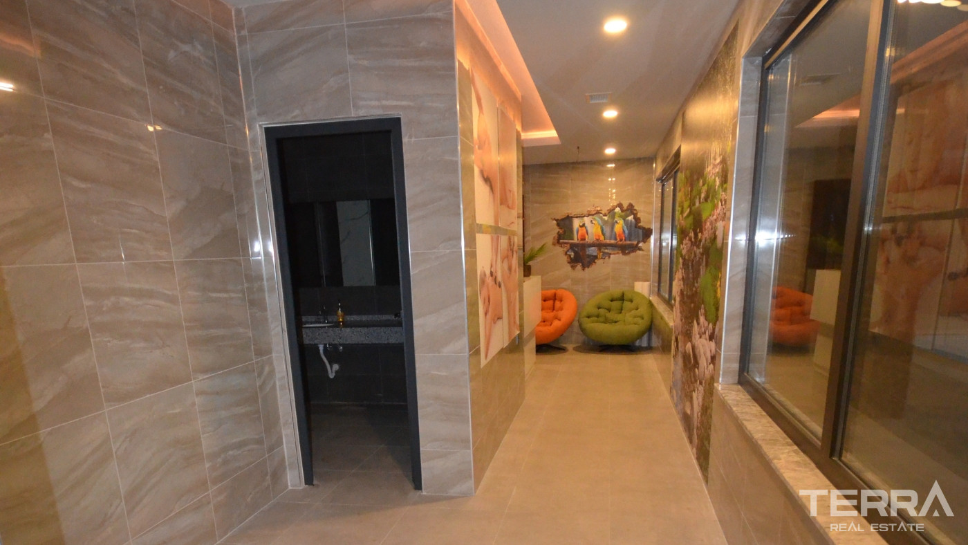 Modern Apartments in a Stunning Residence Only 100 m to Kargıcak Beach - 99906