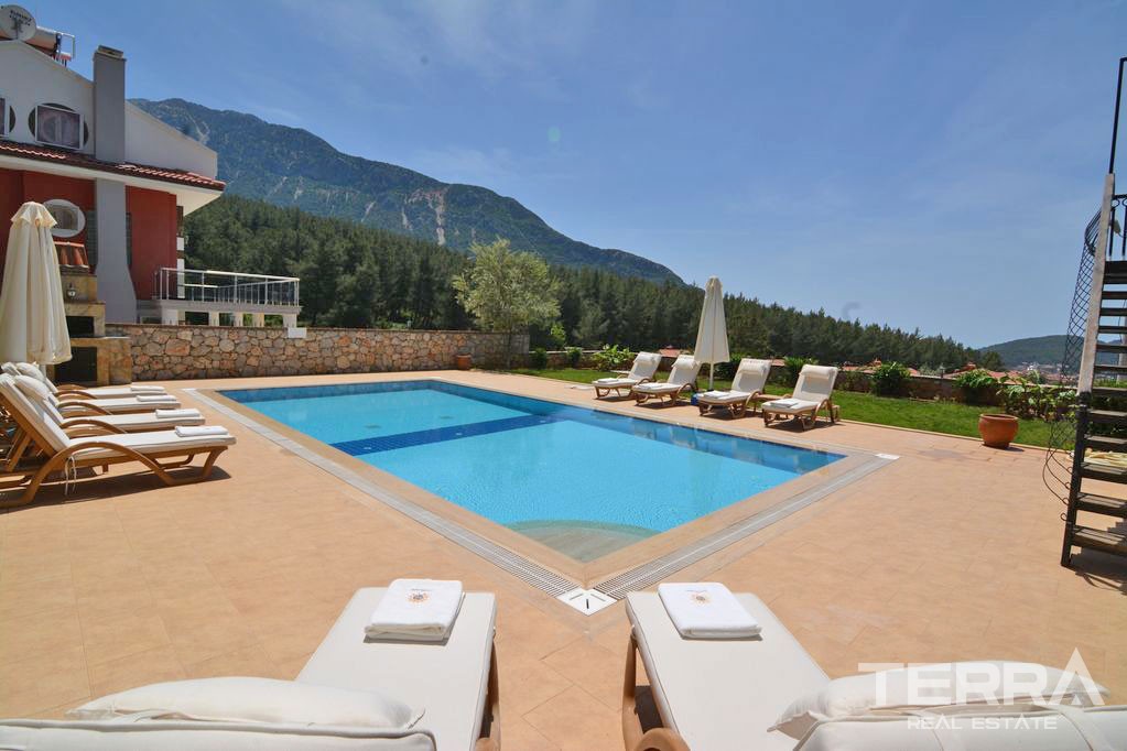 Mountain View Detached Villa With Private Pool in Fethiye Ovacık - 37269