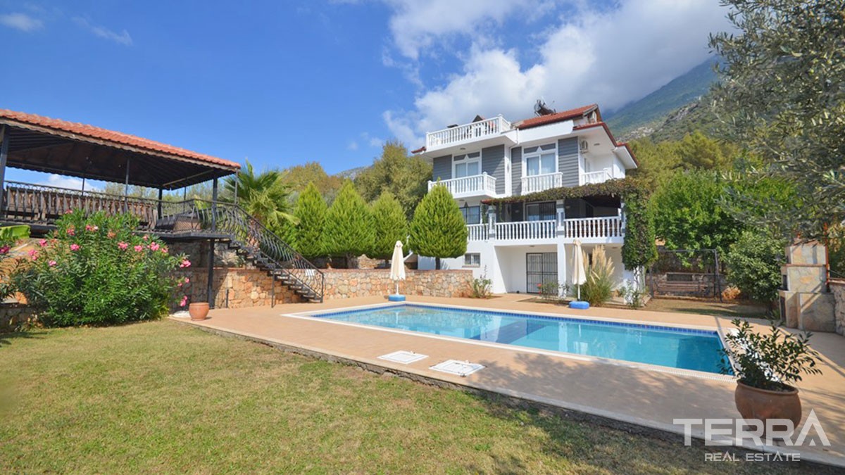 Mountain View Detached Villa With Private Pool in Fethiye Ovacık - 43229