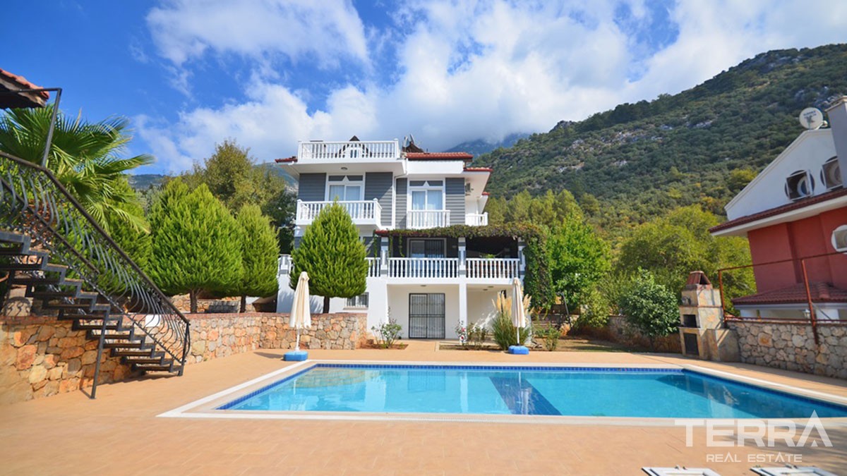 Mountain View Detached Villa With Private Pool in Fethiye Ovacık - 43231