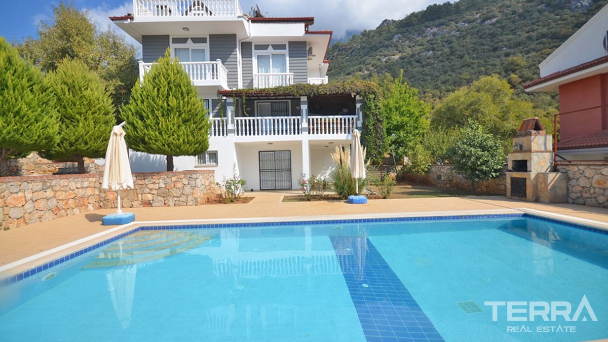 Mountain View Detached Villa With Private Pool in Fethiye Ovacık - 43232