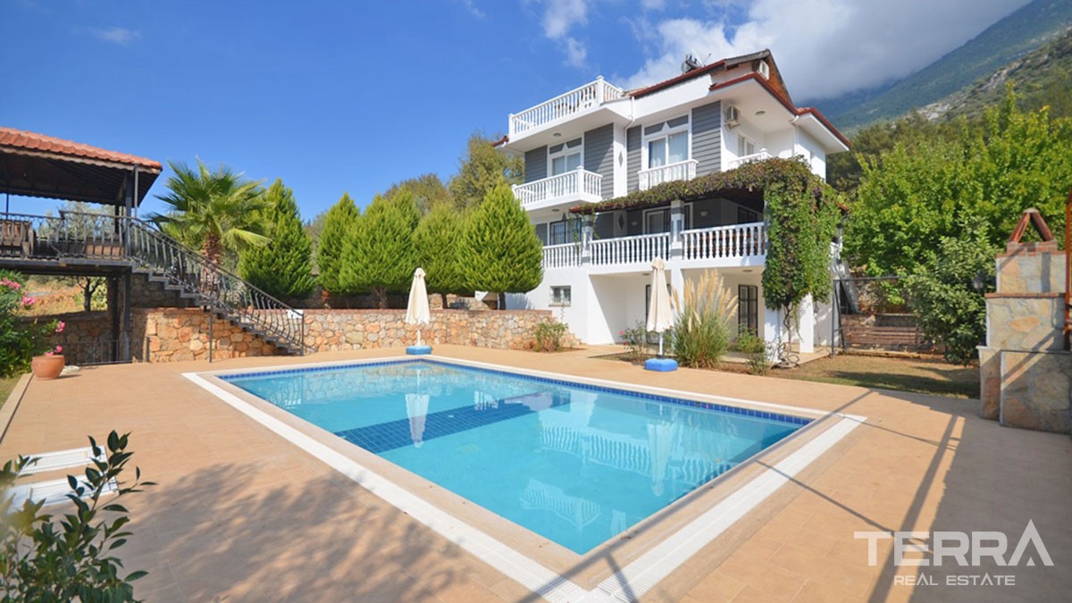 Mountain View Detached Villa With Private Pool in Fethiye Ovacık - 43233