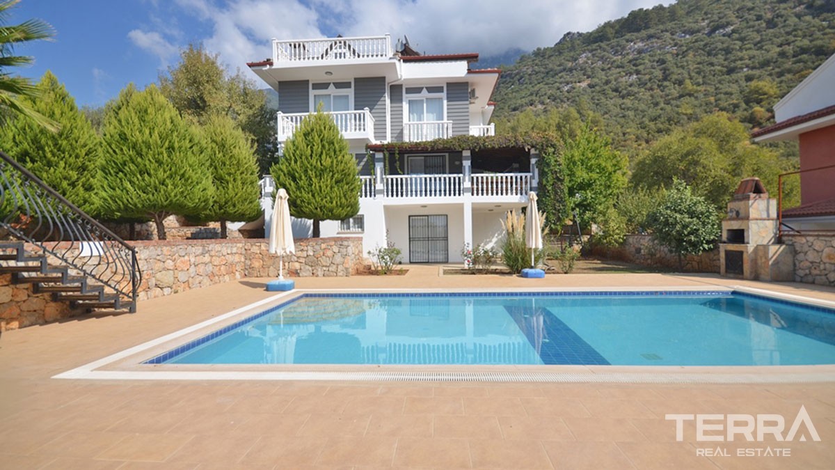 Mountain View Detached Villa With Private Pool in Fethiye Ovacık - 43235
