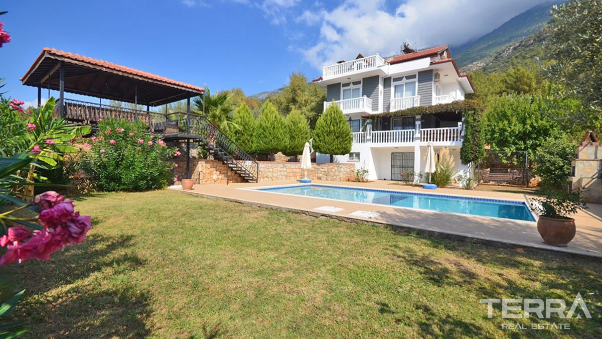 Mountain View Detached Villa With Private Pool in Fethiye Ovacık - 43238