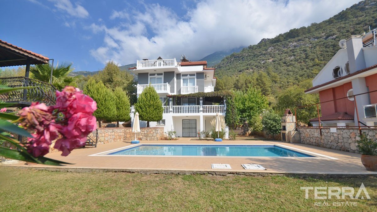 Mountain View Detached Villa With Private Pool in Fethiye Ovacık - 43239
