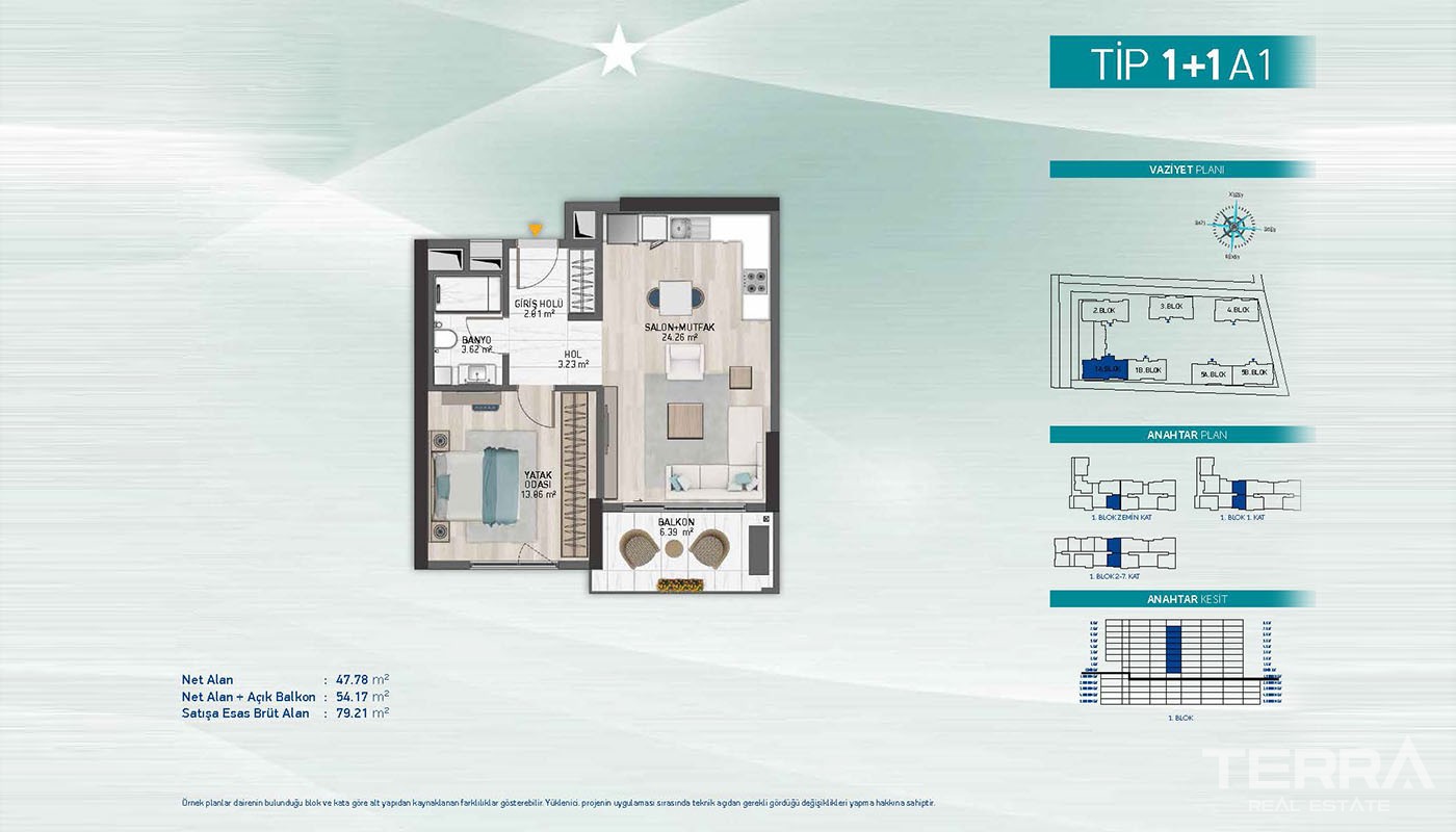 First-Class Apartments Close to Social Amenities in Küçükçekmece - 36898