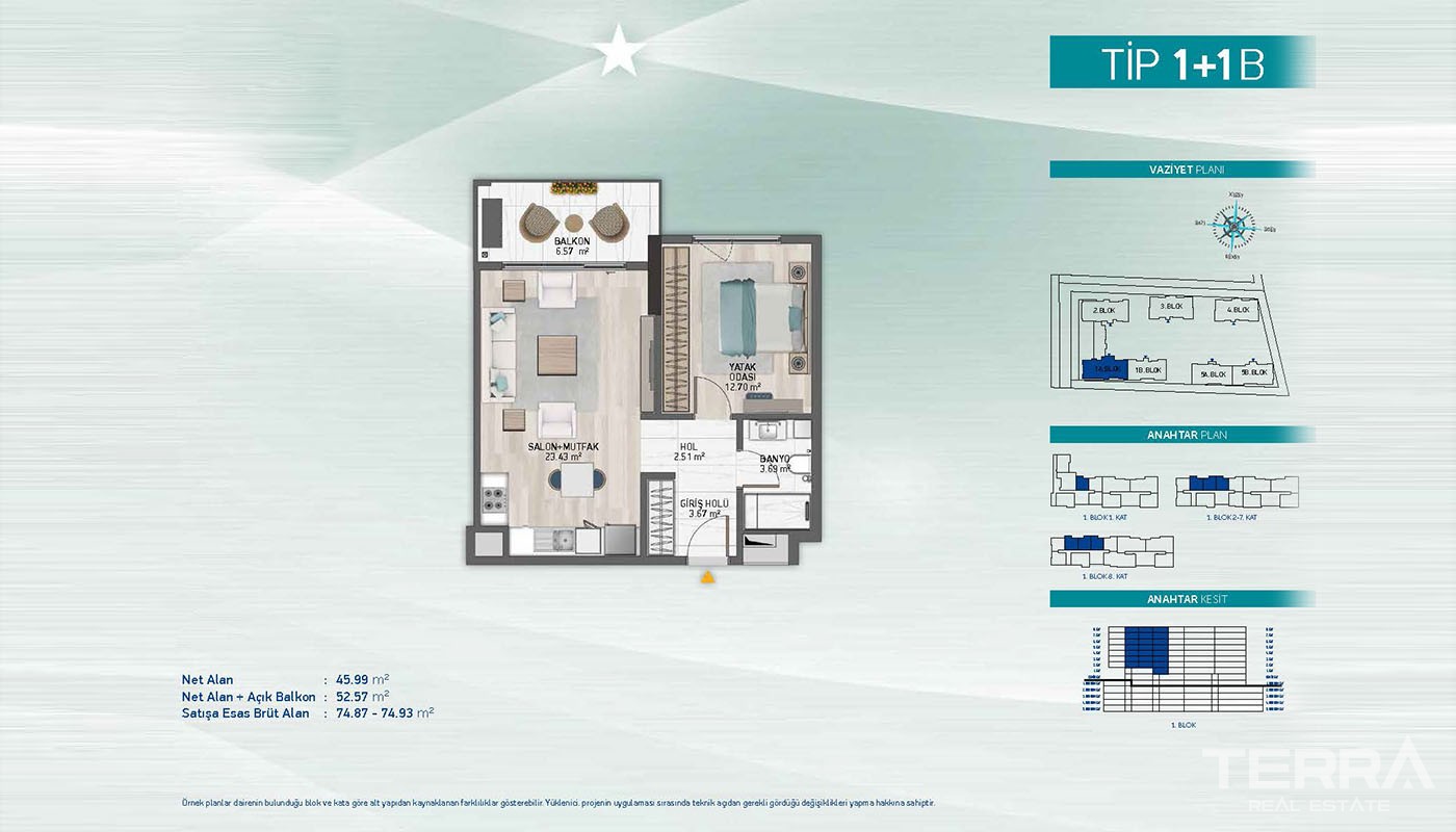 First-Class Apartments Close to Social Amenities in Küçükçekmece - 36899