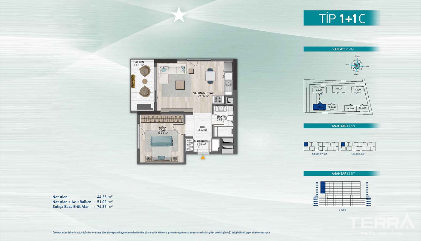 First-Class Apartments Close to Social Amenities in Küçükçekmece - 36900