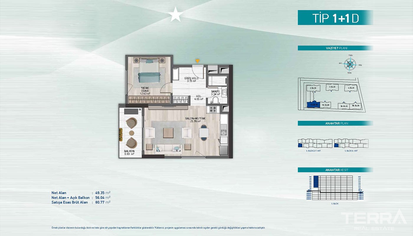 First-Class Apartments Close to Social Amenities in Küçükçekmece - 36901