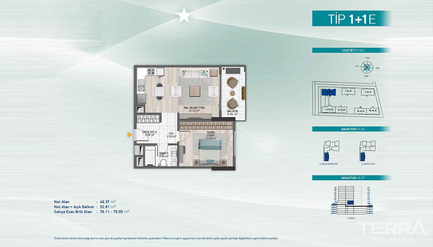 First-Class Apartments Close to Social Amenities in Küçükçekmece - 36902