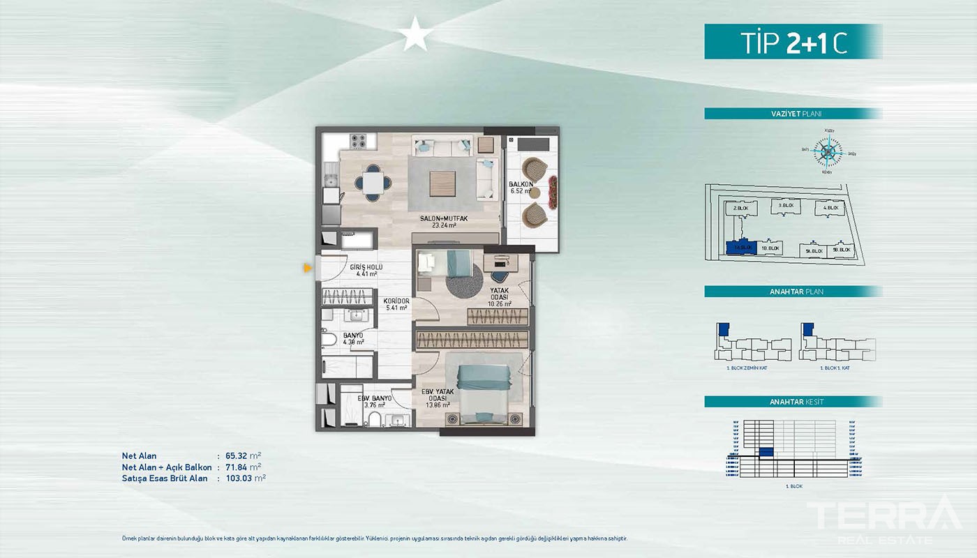 First-Class Apartments Close to Social Amenities in Küçükçekmece - 36905