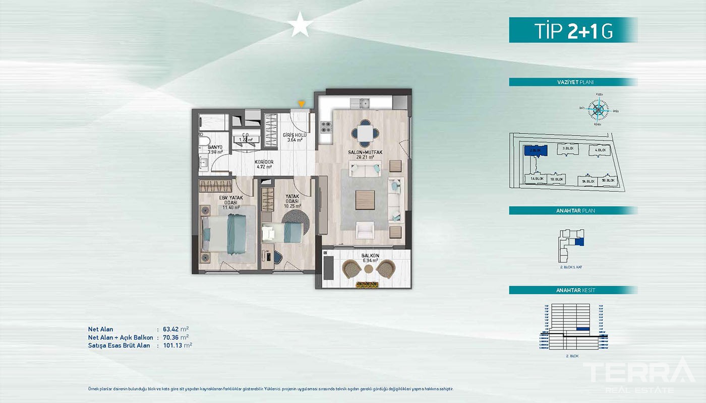 First-Class Apartments Close to Social Amenities in Küçükçekmece - 36910