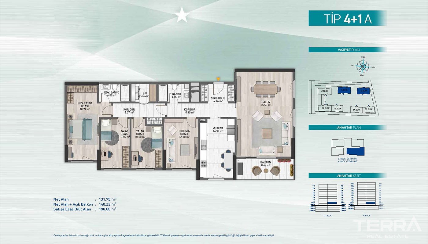 First-Class Apartments Close to Social Amenities in Küçükçekmece - 36917
