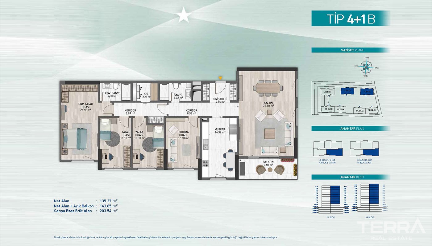 First-Class Apartments Close to Social Amenities in Küçükçekmece - 36918