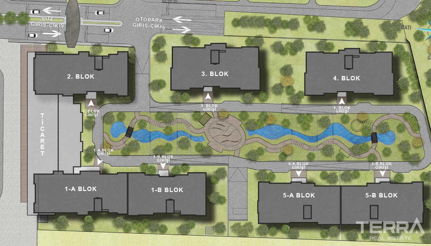 First-Class Apartments Close to Social Amenities in Küçükçekmece - 36919