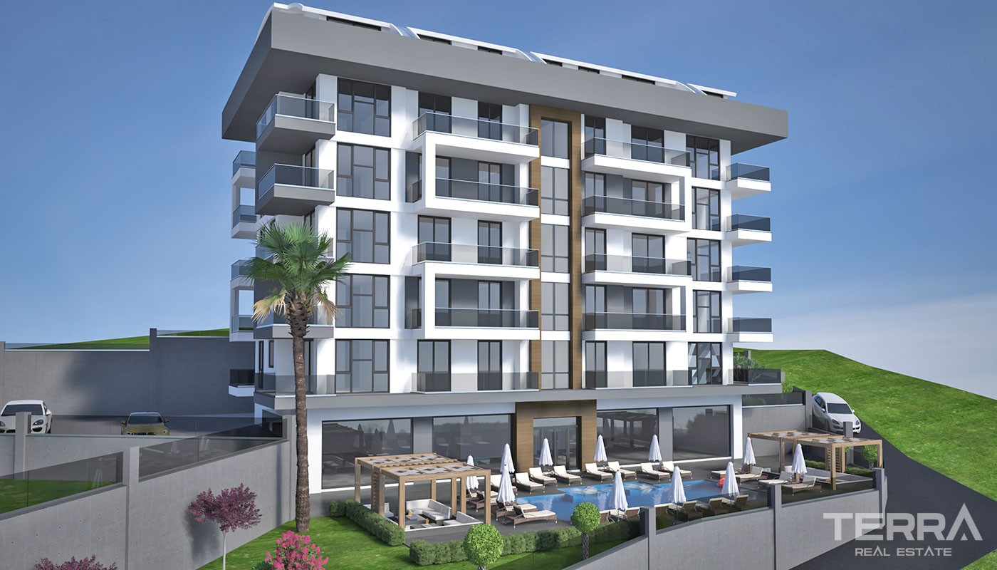 Appartements de Luxe Dans Une Résidence Neuve Avec Piscines à Alanya - 37290