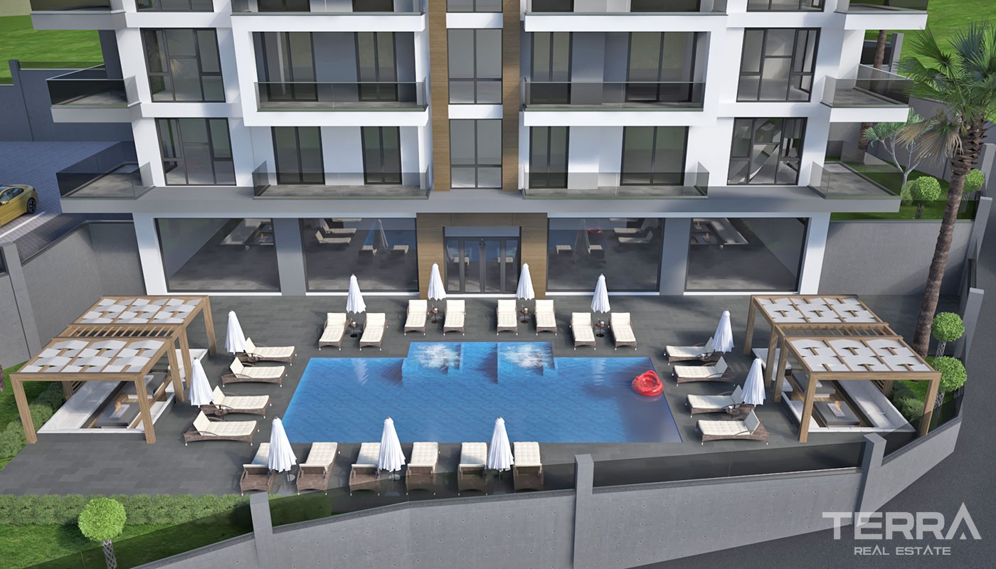 Appartements de Luxe Dans Une Résidence Neuve Avec Piscines à Alanya - 37293