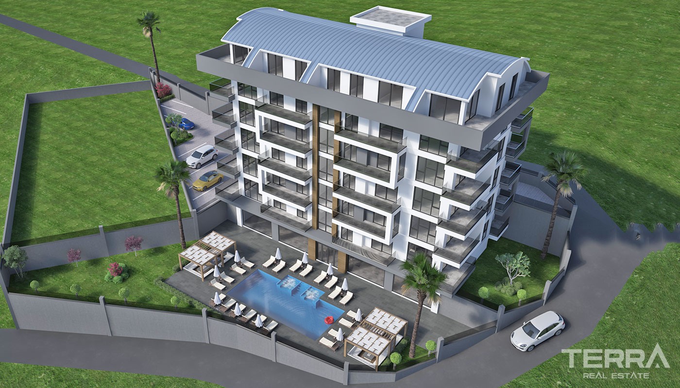 Appartements de Luxe Dans Une Résidence Neuve Avec Piscines à Alanya - 37294