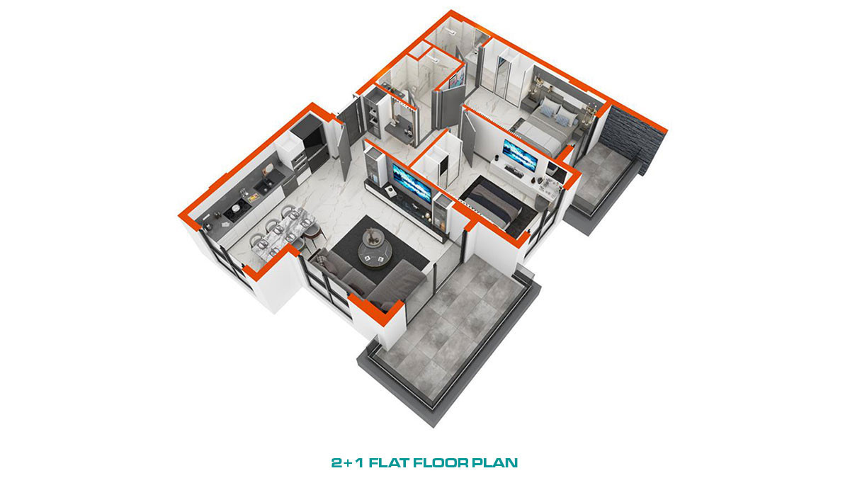 Appartements de Luxe Dans Une Résidence Neuve Avec Piscines à Alanya - 48960